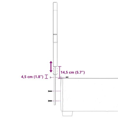 vidaXL kontinentalseng med madras 90x190 cm fløjl mørkegrå