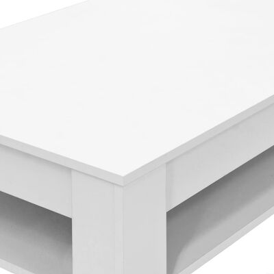 vidaXL sofabord 110x65x48 cm konstrueret træ hvid