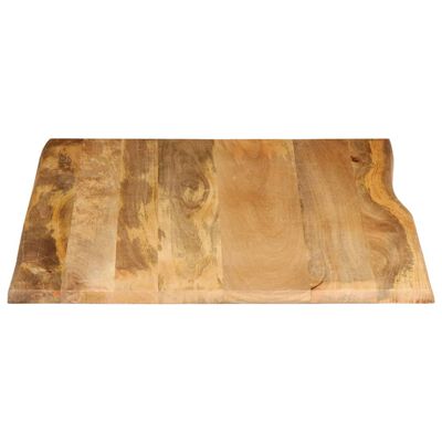 vidaXL bordplade 100x80x3,8 cm naturlig kant massivt mangotræ