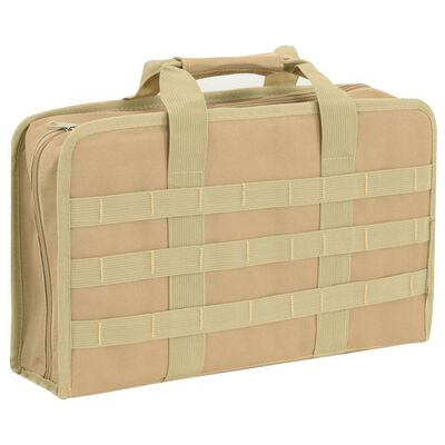 vidaXL pistoltaske 40x24x10 cm oxfordstof kakifarvet