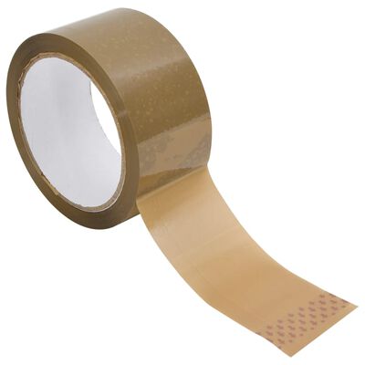 vidaXL pakketape 12 stk. 48 mm x 66 m brun