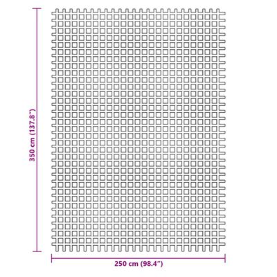 vidaXL gulvmåtte til camping 3,5x2,5 m blå