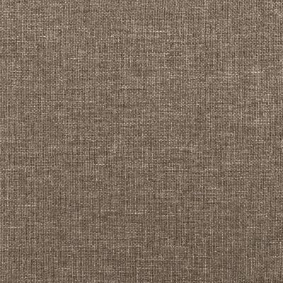 vidaXL kontinentalseng med madras 120x190 cm stof gråbrun