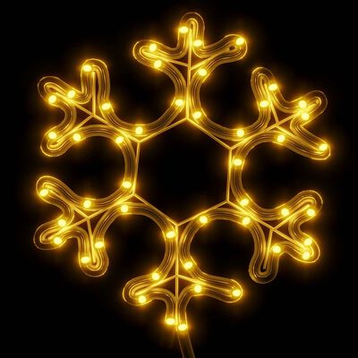 vidaXL snefnug julefigur 48 LED'er 27x27 cm varmt hvidt lys