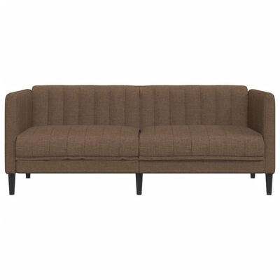 vidaXL 2-personers sofa imiteret ruskind brun