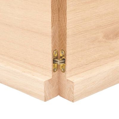 vidaXL bordplade 160x50x(2-4)cm naturlig kant ubehandlet massivt træ