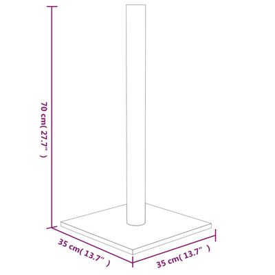 vidaXL kradsetræ 35x35x70 cm cremefarvet