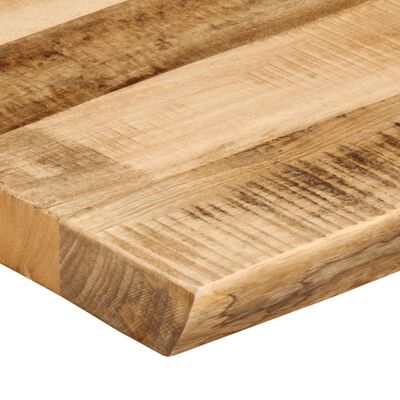 vidaXL bordplade 140x60x3,8 cm naturlig kant massivt ru mangotræ