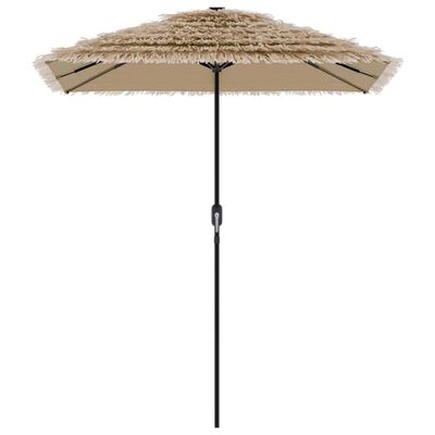 vidaXL haveparasol med stålstang 300x200x250 cm brun