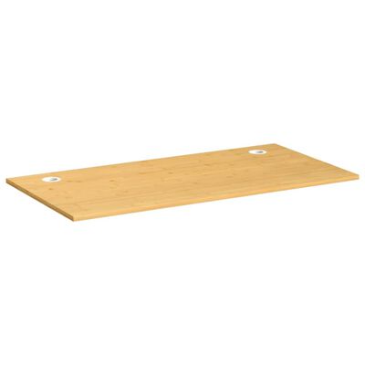 vidaXL bordplade til skrivebord 110x55x1,5 cm bambus