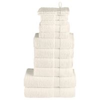 vidaXL håndklæder 12 stk. Premium 600 g/m2 100 % bomuld creme
