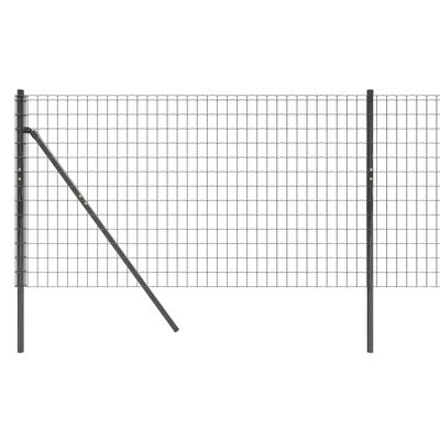 vidaXL trådhegn 1,1x10 m galvaniseret stål antracitgrå