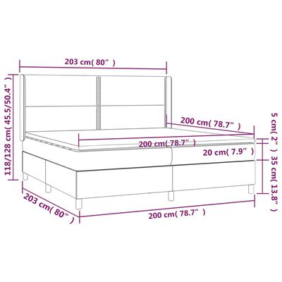 vidaXL kontinentalseng med madras 200x200 cm fløjl lyserød