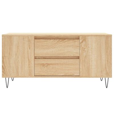 vidaXL sofabord 102x44,5x50 cm konstrueret træ sonoma-eg