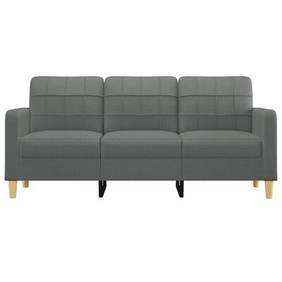 vidaXL 3-personers sofa 180 cm stof mørkegrå