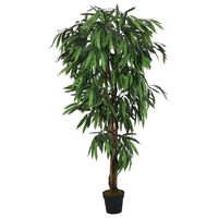 vidaXL kunstigt mangotræ 300 blade 80 cm grøn
