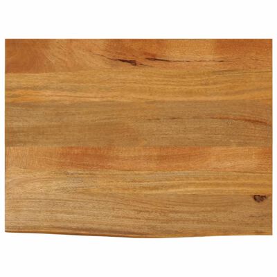 vidaXL bordplade 80x60x2,5 cm naturlig kant massivt mangotræ