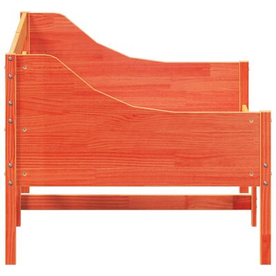 vidaXL daybed 100x200 cm massivt fyrretræ gyldenbrun