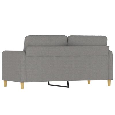 vidaXL 2-personers sofa 140 cm stof lysegrå