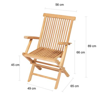 vidaXL udendørs spisebordssæt 7 dele 150-200x100x75 cm massivt teak