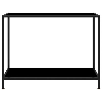 vidaXL konsolbord 100x35x75 cm hærdet glas sort