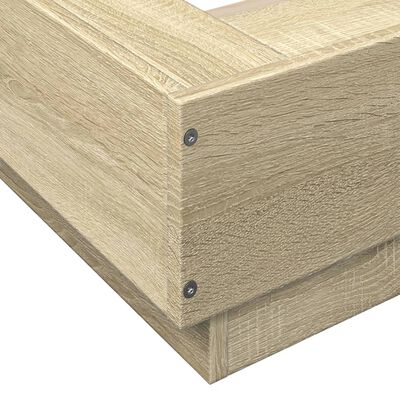 vidaXL sengestel 180x200 cm konstrueret træ sonoma-eg
