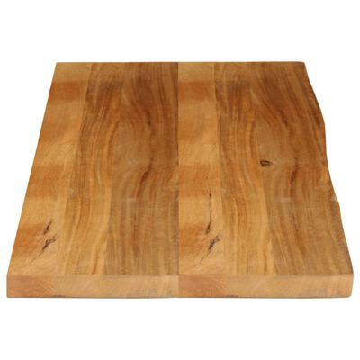 vidaXL bordplade 140x60x2,5 cm naturlig kant massivt mangotræ