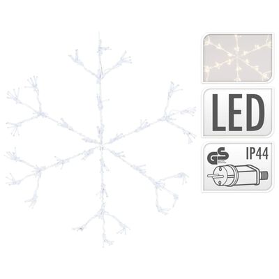 Ambiance snefnugsdekoration med lys 216 LED'er 60 cm