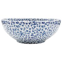 vidaXL håndvask til bordplade Φ41x14 cm rund keramik hvid og blå