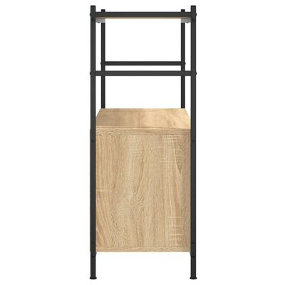 vidaXL bogreol 80x30x78,5 cm konstrueret træ og jern sonoma-eg