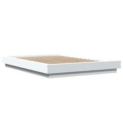 vidaXL sengestel 120x200 cm konstrueret træ hvid