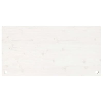 vidaXL skrivebordsplade 100x60x2,5 cm massivt fyrretræ hvid