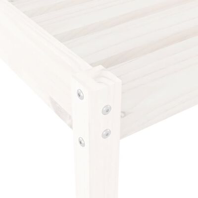 vidaXL liggestole 2 stk. 199,5x60x74 cm massivt fyrretræ hvid