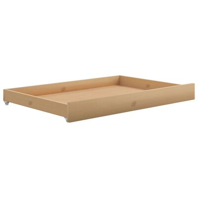 vidaXL daybed med skuffer 90x200 cm massivt fyrretræ gyldenbrun