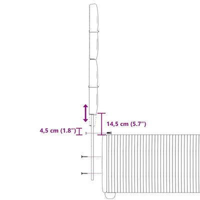 vidaXL kontinentalseng med madras 90x190 cm fløjl sort