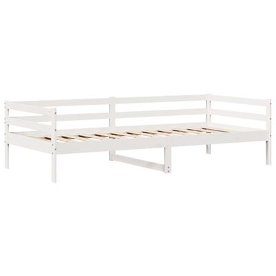 vidaXL daybed med skuffer 90x200 cm massivt fyrretræ hvid