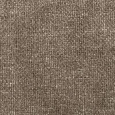 vidaXL kontinentalseng med madras 120x200 cm stof gråbrun