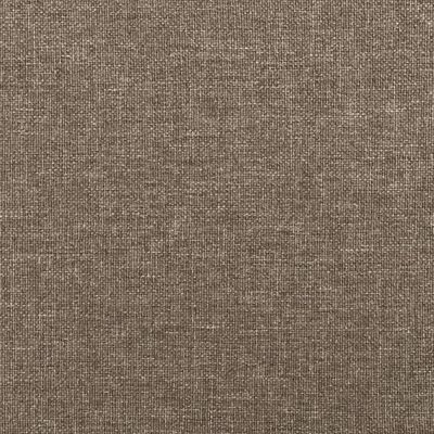 vidaXL sengegavl med kanter 83x23x118/128 cm stof gråbrun