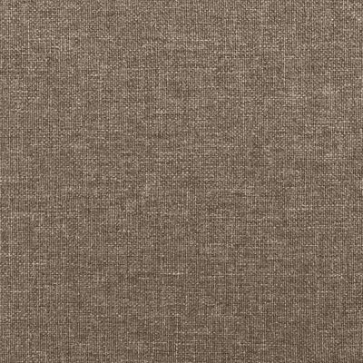 vidaXL kontinentalseng med madras 90x200 cm stof gråbrun