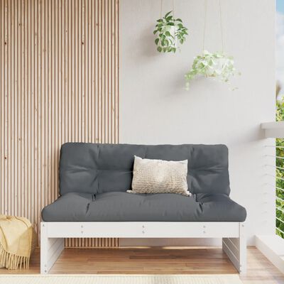 vidaXL midtermodul til havesofa 120x80 cm massivt fyrretræ hvid