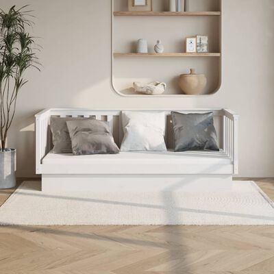 vidaXL daybed uden madras 90x190 cm massivt fyrretræ hvid