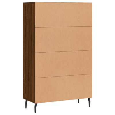 vidaXL skab 69,5x31x115 cm konstrueret træ brun sonoma-eg