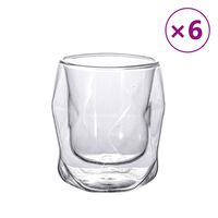 vidaXL dobbeltvægget glas 6 stk. 250 ml