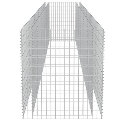 vidaXL gabion-højbed 540x90x100 cm galvaniseret stål
