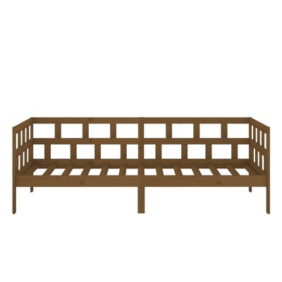 vidaXL daybed 80x200 cm massivt fyrretræ gyldenbrun