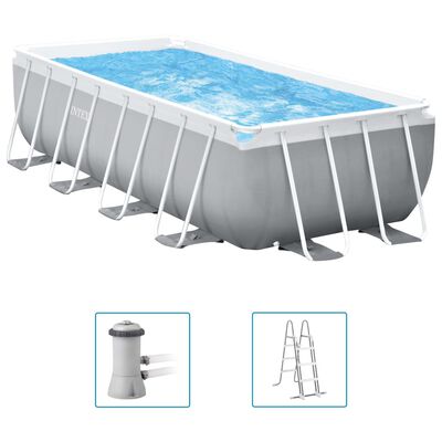 Intex swimmingpoolsæt Prism Frame 400x200x122 cm rektangulær