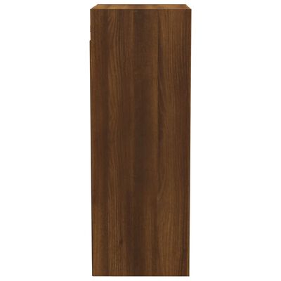 vidaXL vægskab 34,5x32,5x90 cm konstrueret træ brun egetræsfarve