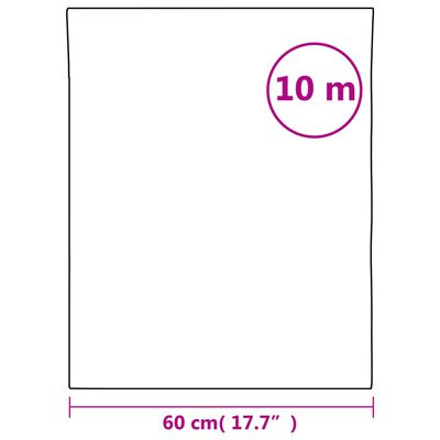 vidaXL vinduesfolie 60x1000 cm PVC matteret hvid