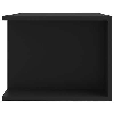 vidaXL tv-bord med LED-lys 90x39x30 cm sort