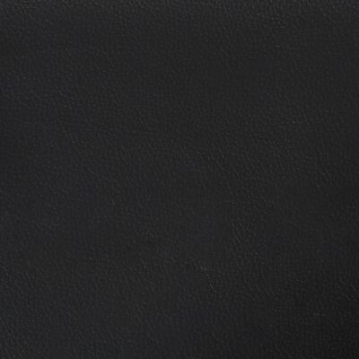 vidaXL sengegavl med kanter 93x23x78/88 cm kunstlæder sort